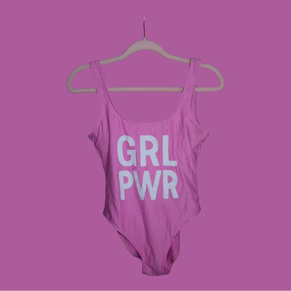 Solid One Piece Bathing Suit